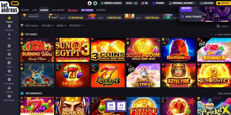 BetAndreas Online casino ve Spor Bahisleri, Türkiyede Mükemmel Bir Ekstra Con el fin de Kaynağıdır